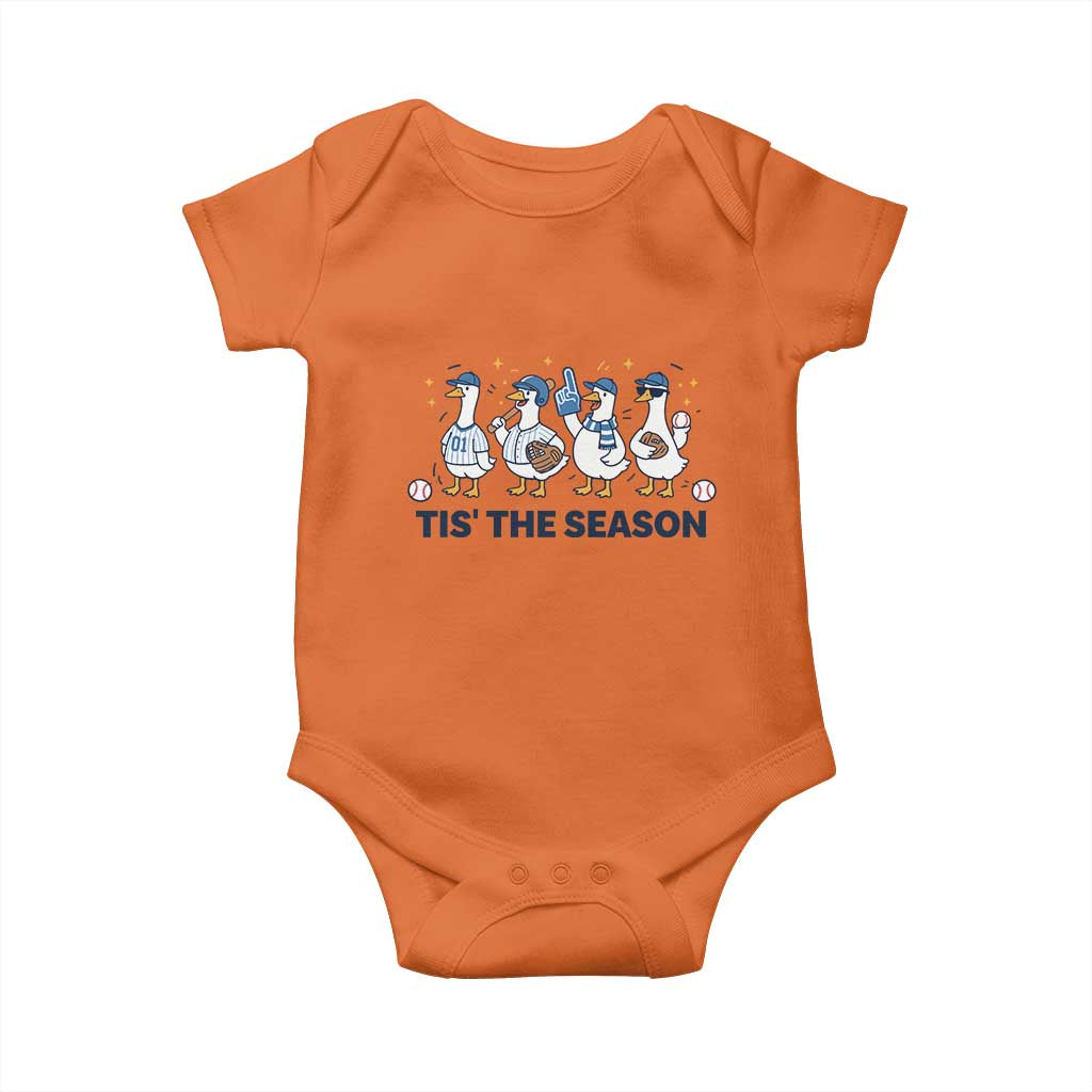 Baseball Silly Goose Baby Onesie Funny Tis The Season Baseball Mom