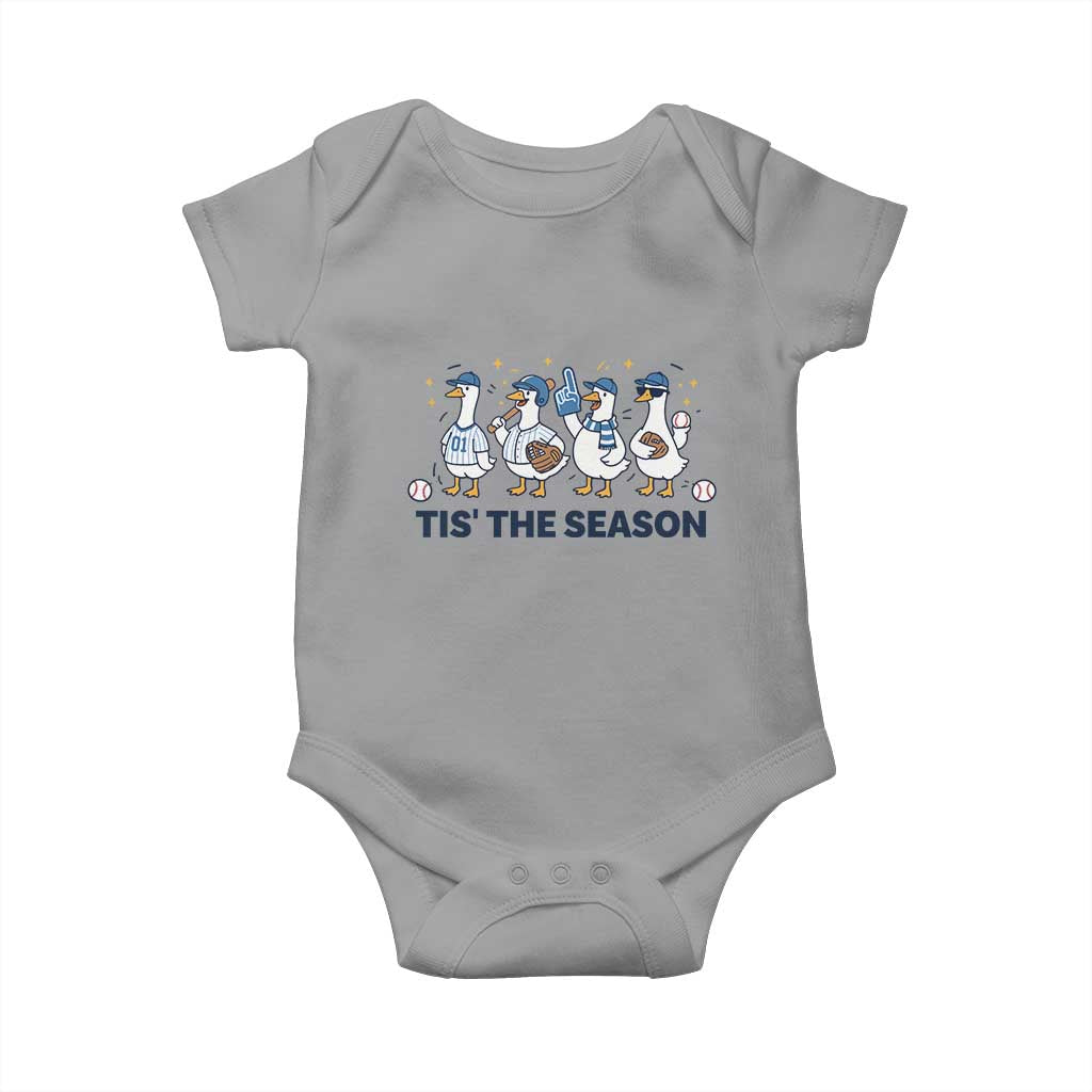 Baseball Silly Goose Baby Onesie Funny Tis The Season Baseball Mom