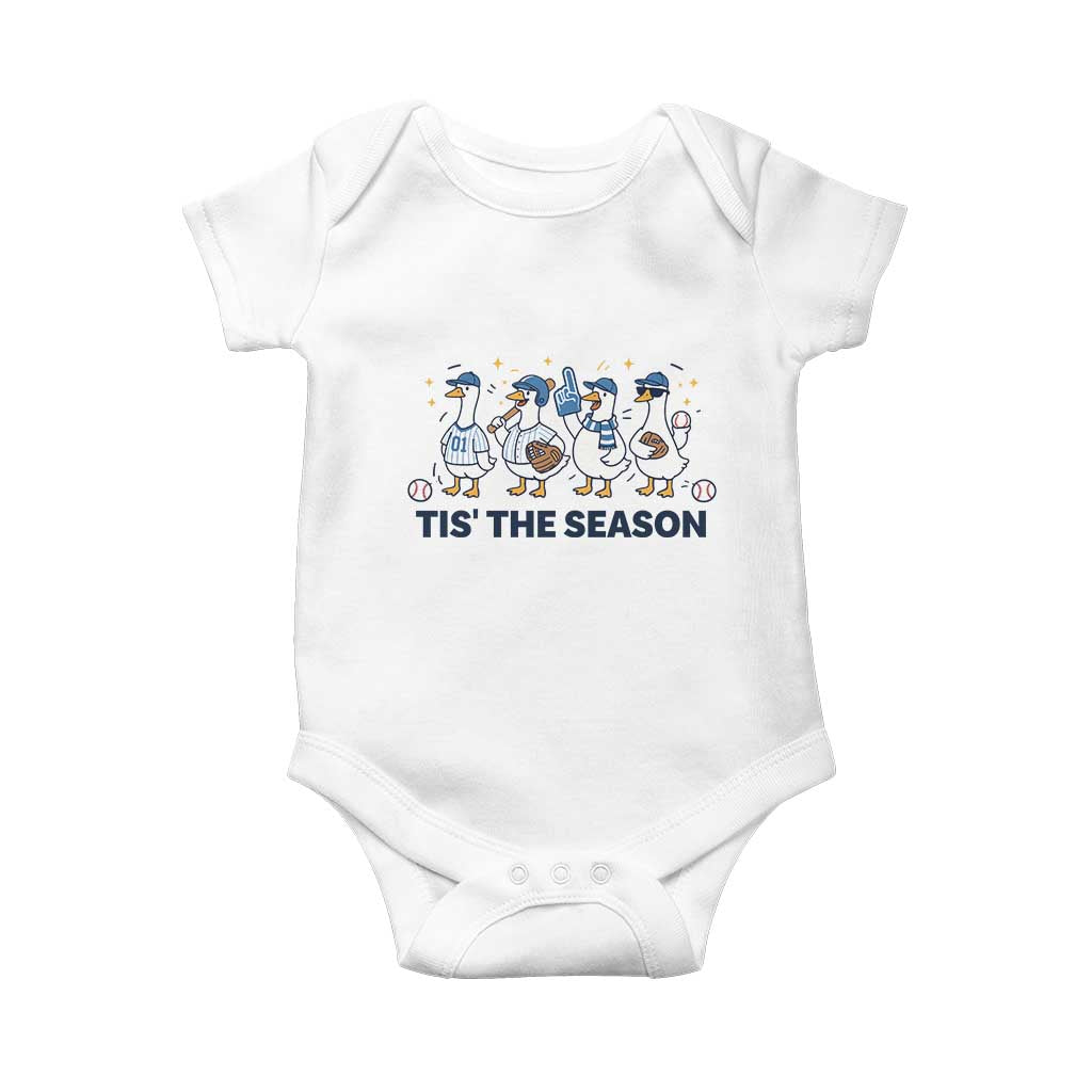 Baseball Silly Goose Baby Onesie Funny Tis The Season Baseball Mom