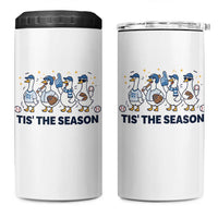 Baseball Silly Goose 4 in 1 Can Cooler Tumbler Funny Tis The Season Baseball Mom