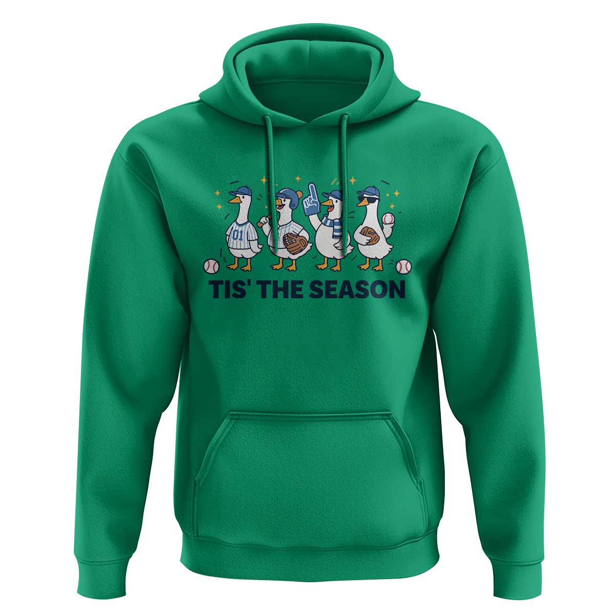 Baseball Silly Goose Hoodie Funny Tis The Season Baseball Mom