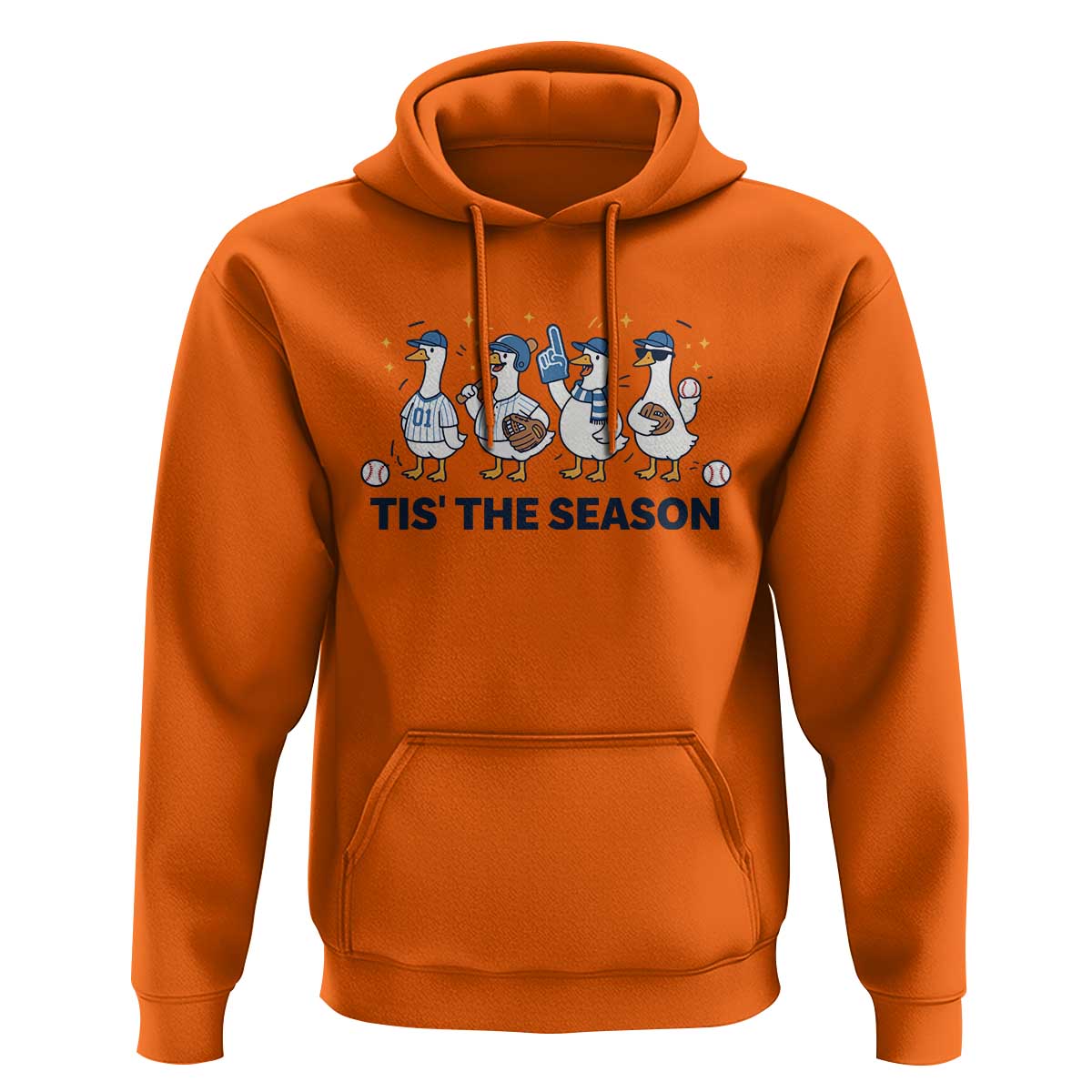 Baseball Silly Goose Hoodie Funny Tis The Season Baseball Mom