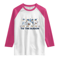 Baseball Silly Goose Raglan Shirt Funny Tis The Season Baseball Mom