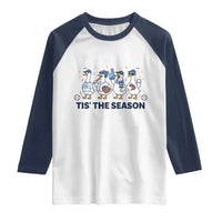 Baseball Silly Goose Raglan Shirt Funny Tis The Season Baseball Mom