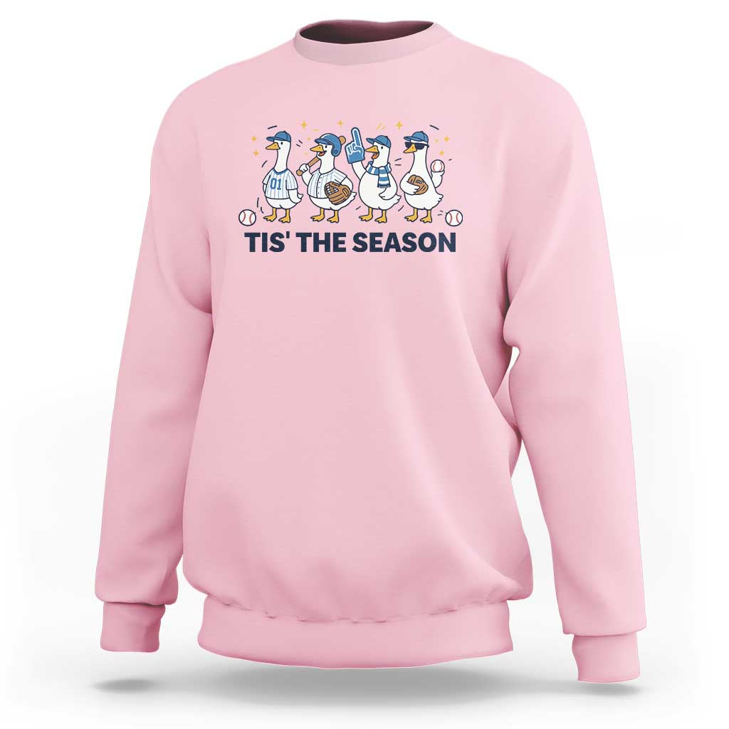 Baseball Silly Goose Sweatshirt Funny Tis The Season Baseball Mom