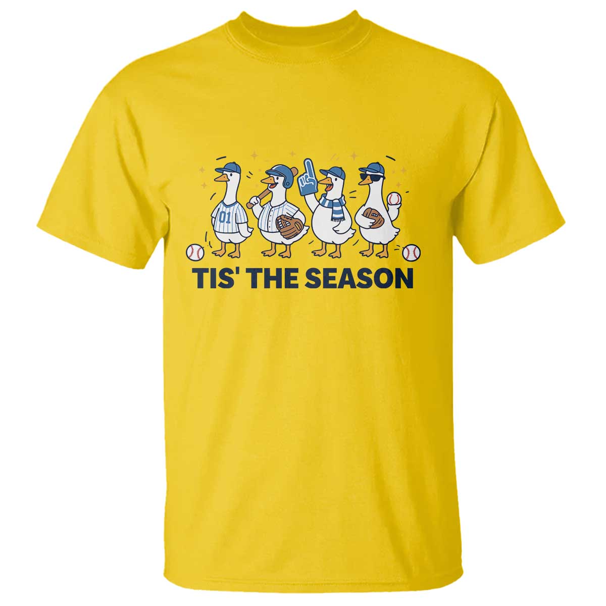 Baseball Silly Goose T Shirt Funny Tis The Season Baseball Mom