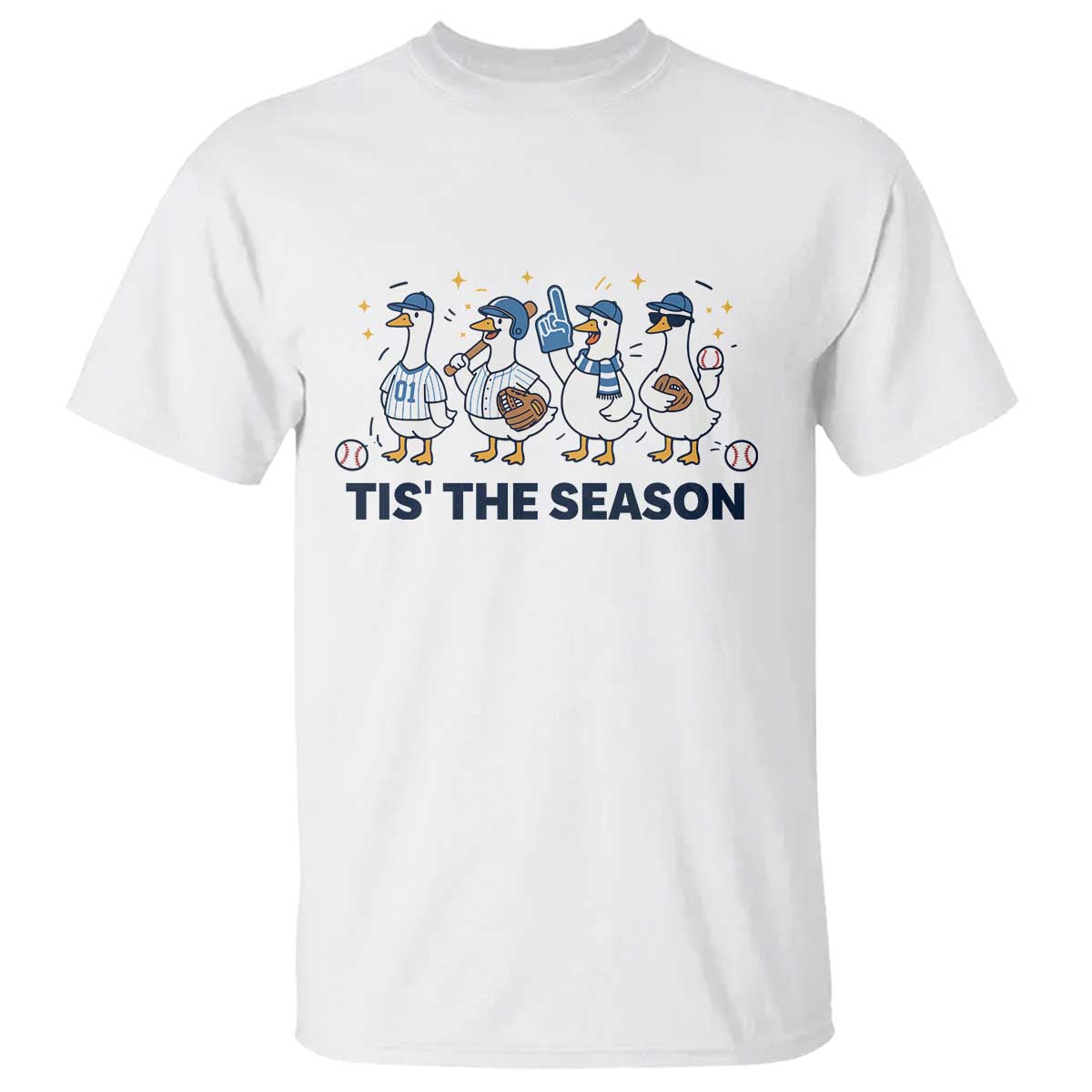 Baseball Silly Goose T Shirt Funny Tis The Season Baseball Mom