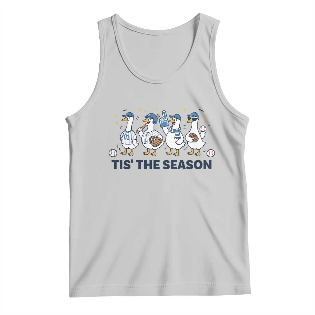 Baseball Silly Goose Tank Top Funny Tis The Season Baseball Mom