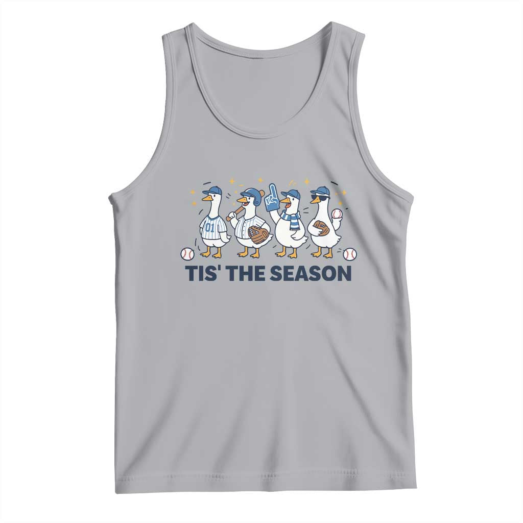 Baseball Silly Goose Tank Top Funny Tis The Season Baseball Mom