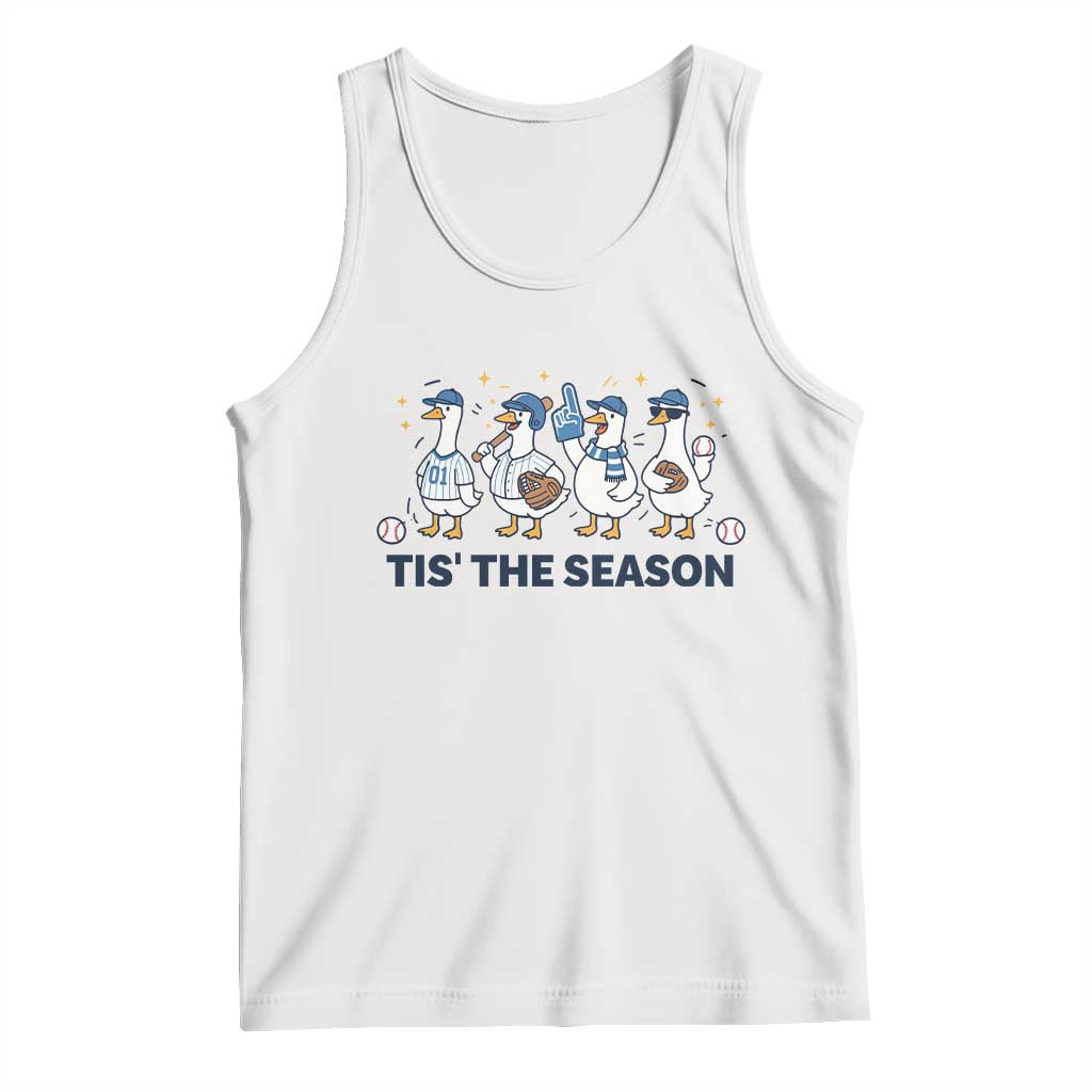 Baseball Silly Goose Tank Top Funny Tis The Season Baseball Mom