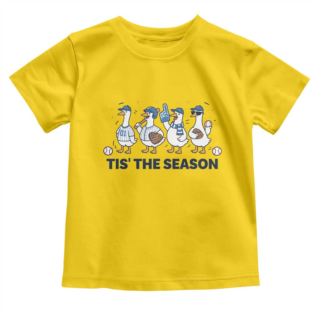 Baseball Silly Goose Toddler T Shirt Funny Tis The Season Baseball Mom