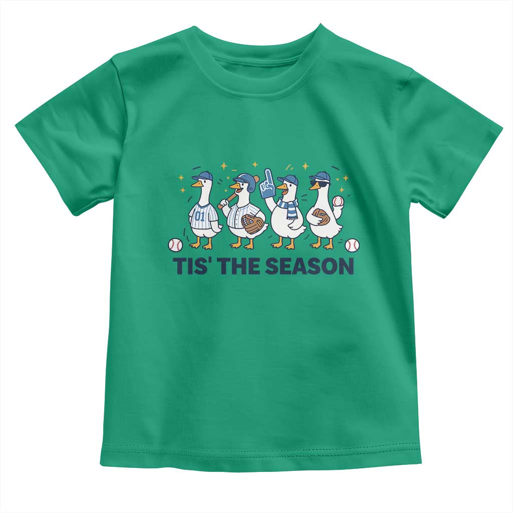 Baseball Silly Goose Toddler T Shirt Funny Tis The Season Baseball Mom