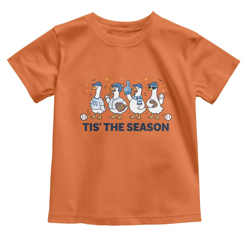 Baseball Silly Goose Toddler T Shirt Funny Tis The Season Baseball Mom