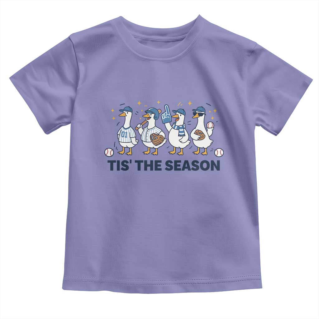 Baseball Silly Goose Toddler T Shirt Funny Tis The Season Baseball Mom