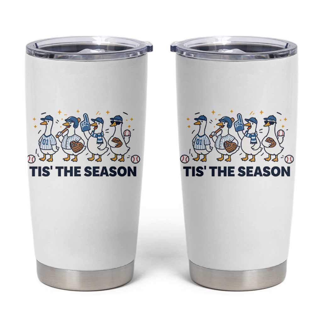 Baseball Silly Goose Tumbler Cup Funny Tis The Season Baseball Mom