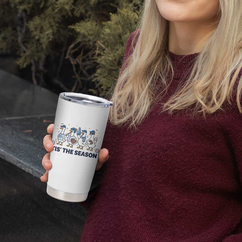 Baseball Silly Goose Tumbler Cup Funny Tis The Season Baseball Mom