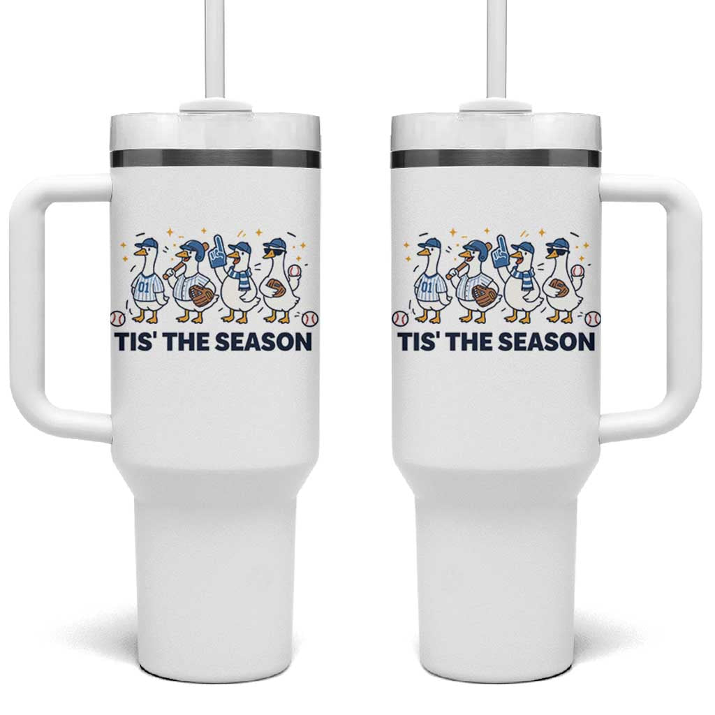Baseball Silly Goose Tumbler With Handle Funny Tis The Season Baseball Mom