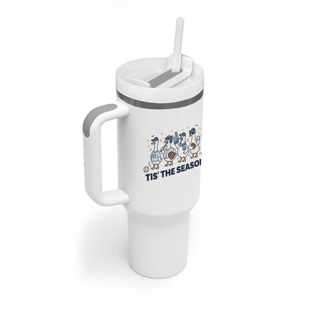 Baseball Silly Goose Tumbler With Handle Funny Tis The Season Baseball Mom