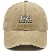 Baseball Silly Goose Washed Cotton Baseball Cap Funny Tis The Season Baseball Mom