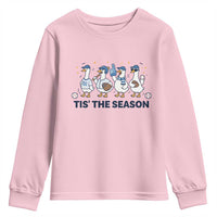 Baseball Silly Goose Youth Sweatshirt Funny Tis The Season Baseball Mom