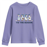 Baseball Silly Goose Youth Sweatshirt Funny Tis The Season Baseball Mom
