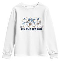 Baseball Silly Goose Youth Sweatshirt Funny Tis The Season Baseball Mom