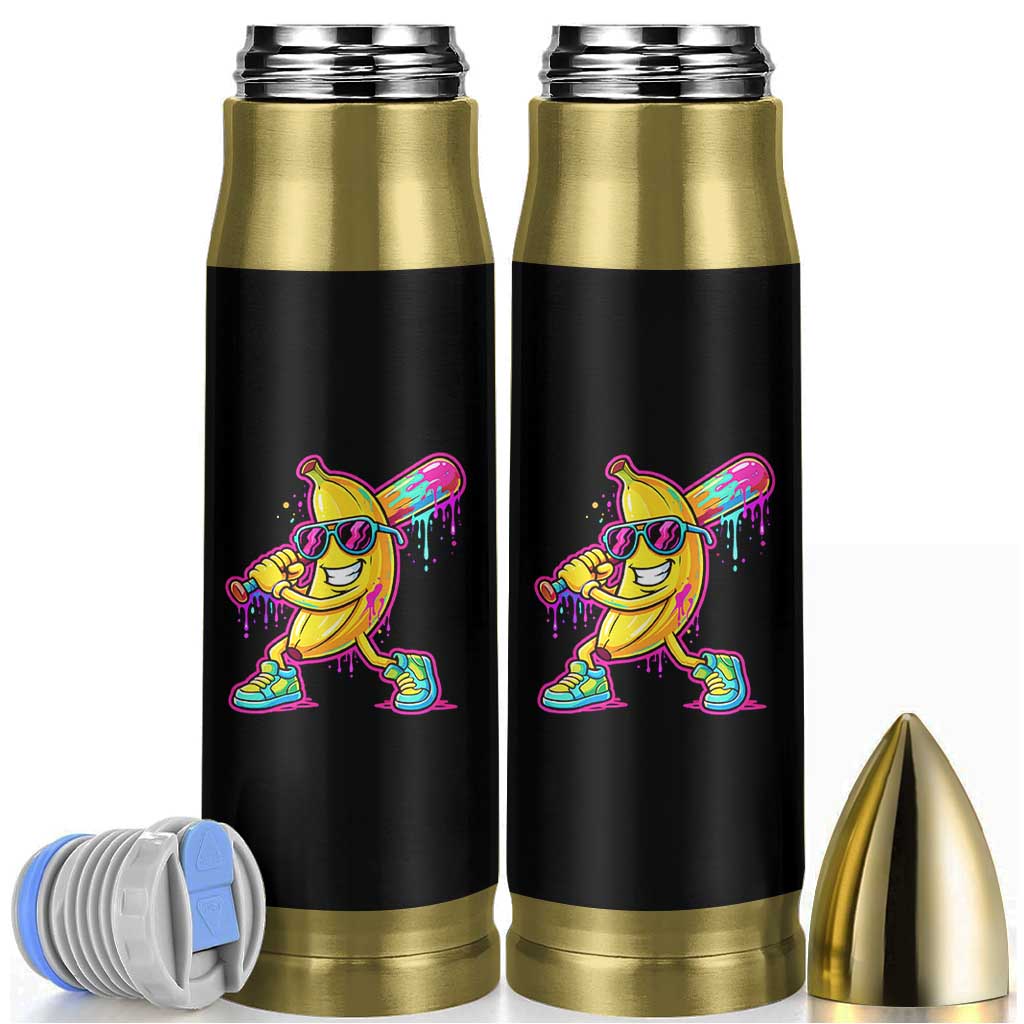 Banana Baseball Drip Bullet Tumbler Funny Baseball Drip Ice Cream Kids Youth Boys