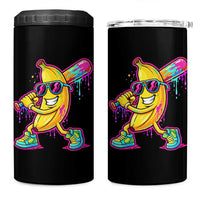 Banana Baseball Drip 4 in 1 Can Cooler Tumbler Funny Baseball Drip Ice Cream Kids Youth Boys