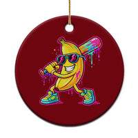 Banana Baseball Drip Ceramic Ornament Funny Baseball Drip Ice Cream Kids Youth Boys