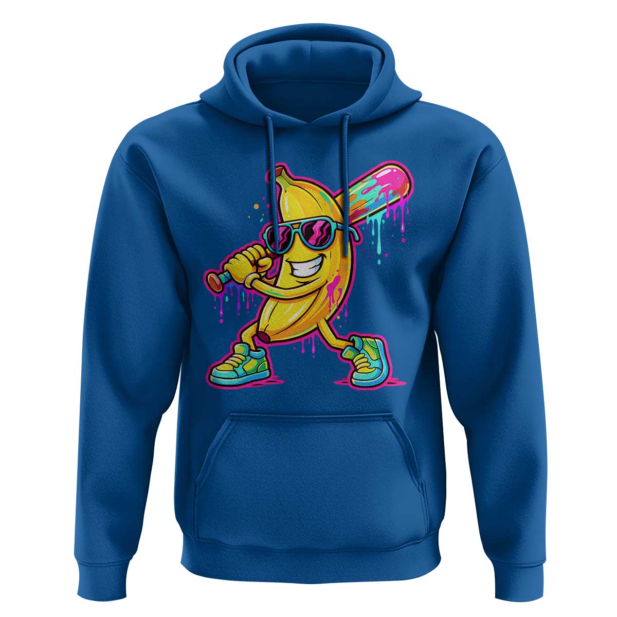 Banana Baseball Drip Hoodie Funny Baseball Drip Ice Cream Kids Youth Boys
