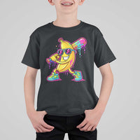 Banana Baseball Drip T Shirt For Kid Funny Baseball Drip Ice Cream Kids Youth Boys