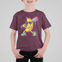 Banana Baseball Drip T Shirt For Kid Funny Baseball Drip Ice Cream Kids Youth Boys