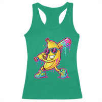 Banana Baseball Drip Racerback Tank Top Funny Baseball Drip Ice Cream Kids Youth Boys
