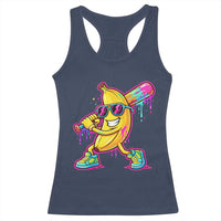 Banana Baseball Drip Racerback Tank Top Funny Baseball Drip Ice Cream Kids Youth Boys