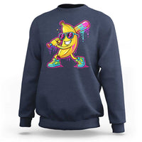 Banana Baseball Drip Sweatshirt Funny Baseball Drip Ice Cream Kids Youth Boys