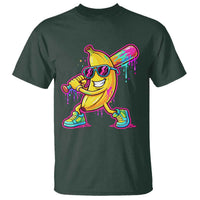 Banana Baseball Drip T Shirt Funny Baseball Drip Ice Cream Kids Youth Boys