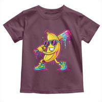 Banana Baseball Drip Toddler T Shirt Funny Baseball Drip Ice Cream Kids Youth Boys
