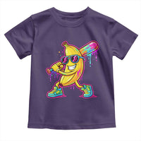 Banana Baseball Drip Toddler T Shirt Funny Baseball Drip Ice Cream Kids Youth Boys