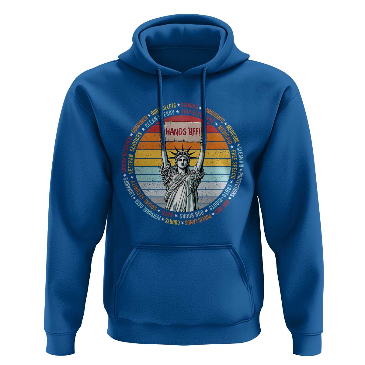 Statue of Liberty Hands Off Protest Hoodie Resist Resistance