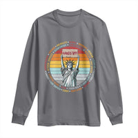 Statue of Liberty Hands Off Protest Long Sleeve Shirt Resist Resistance