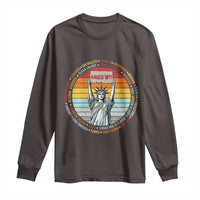 Statue of Liberty Hands Off Protest Long Sleeve Shirt Resist Resistance