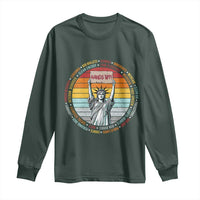 Statue of Liberty Hands Off Protest Long Sleeve Shirt Resist Resistance