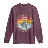 Statue of Liberty Hands Off Protest Long Sleeve Shirt Resist Resistance