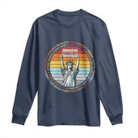 Statue of Liberty Hands Off Protest Long Sleeve Shirt Resist Resistance