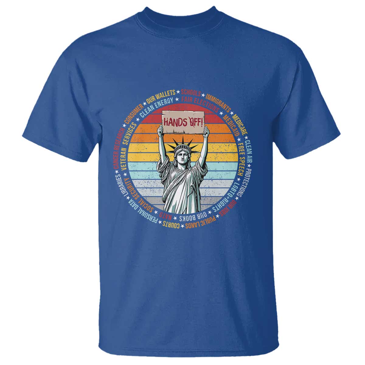 Statue of Liberty Hands Off Protest T Shirt Resist Resistance