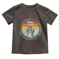 Statue of Liberty Hands Off Protest Toddler T Shirt Resist Resistance