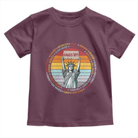 Statue of Liberty Hands Off Protest Toddler T Shirt Resist Resistance
