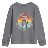 Statue of Liberty Hands Off Protest Youth Sweatshirt Resist Resistance