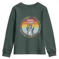 Statue of Liberty Hands Off Protest Youth Sweatshirt Resist Resistance