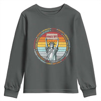 Statue of Liberty Hands Off Protest Youth Sweatshirt Resist Resistance